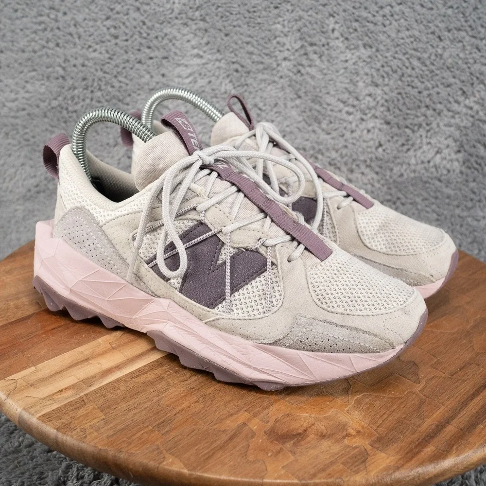 New Balance Tektrel V1 Suede Women's Size 7 Grey Matter/Dark Ice Wine